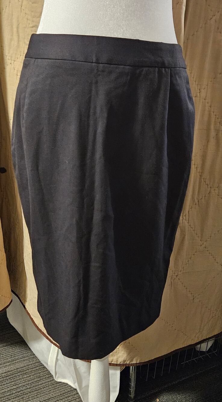 Affinity Apparel Women’s Sz 8 Black Pencil Skirt Stretch Lined Side Pockets NWT